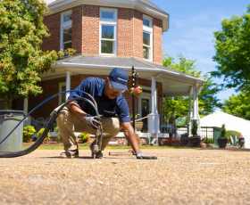 groundworks tech repairs concrete lifting on driveway